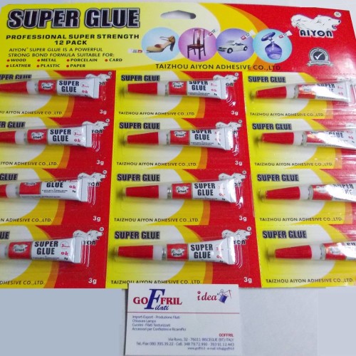 colla super glue 12 pz