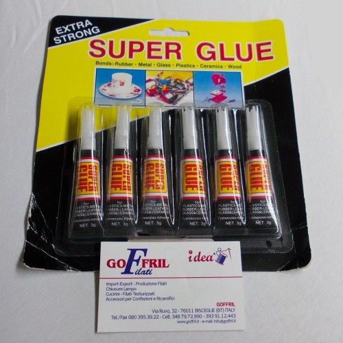 colla super glue 6 pz