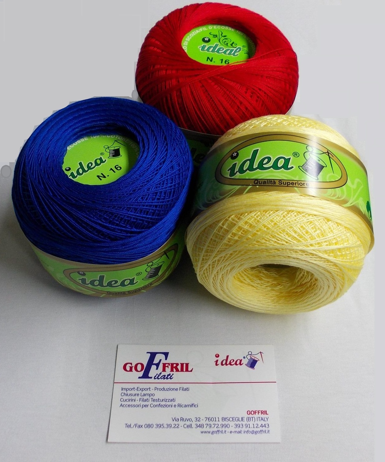 Filo uncinetto colorato 100 gr 100% pure cotone